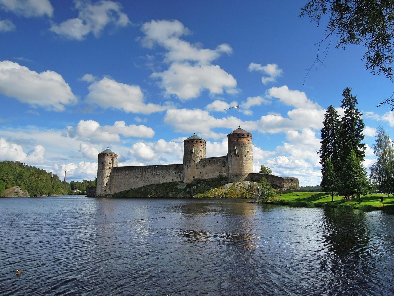 Finnland Burg Olavinlinna