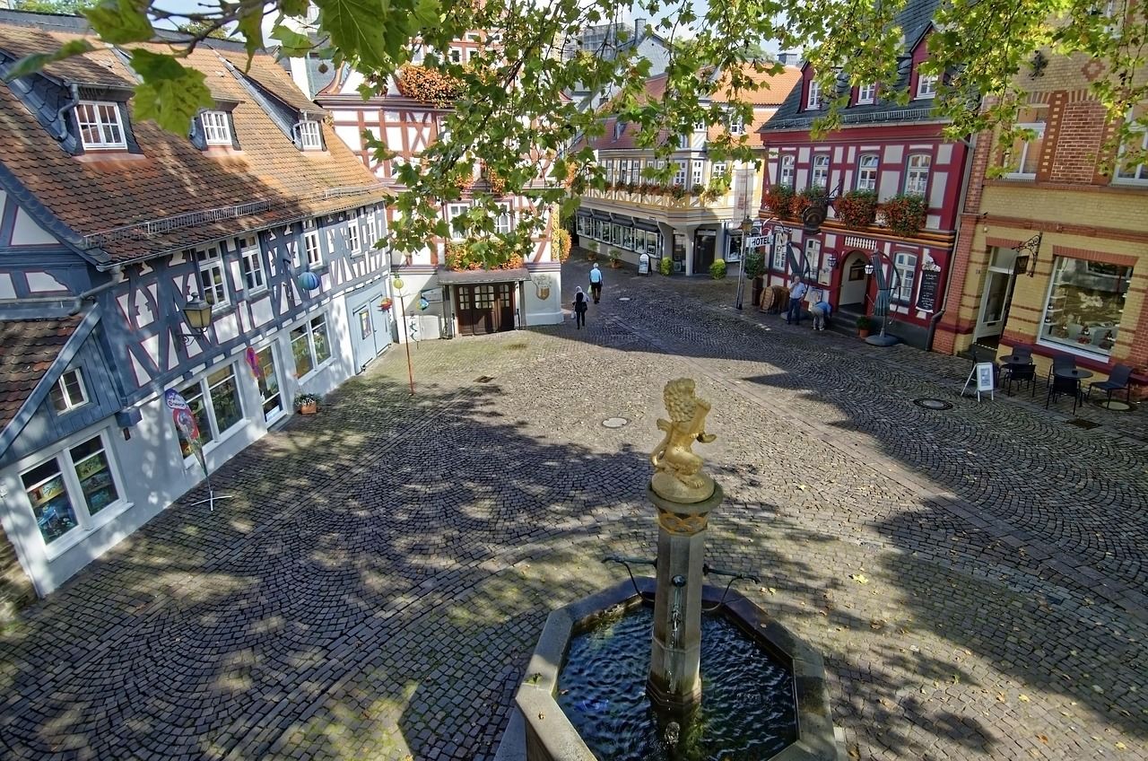 Deutschland Idstein Fachwerkhaueser
